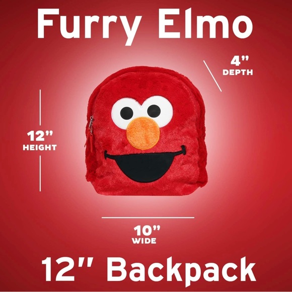 Elmo super plush backpack socks and mask - Picture 5 of 5